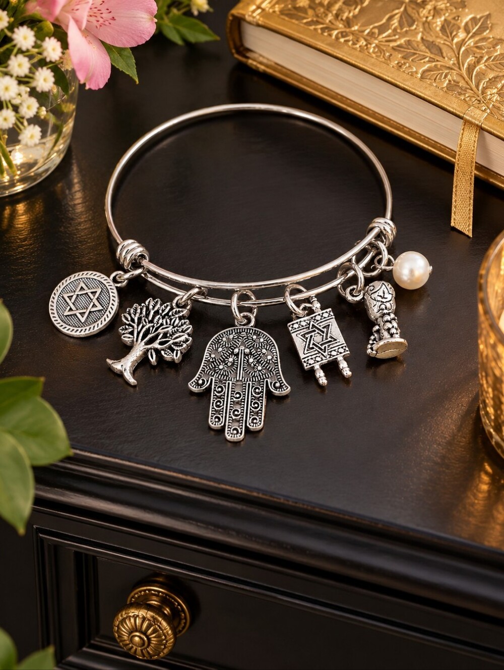 Jewish Pearl Handmade Bracelet